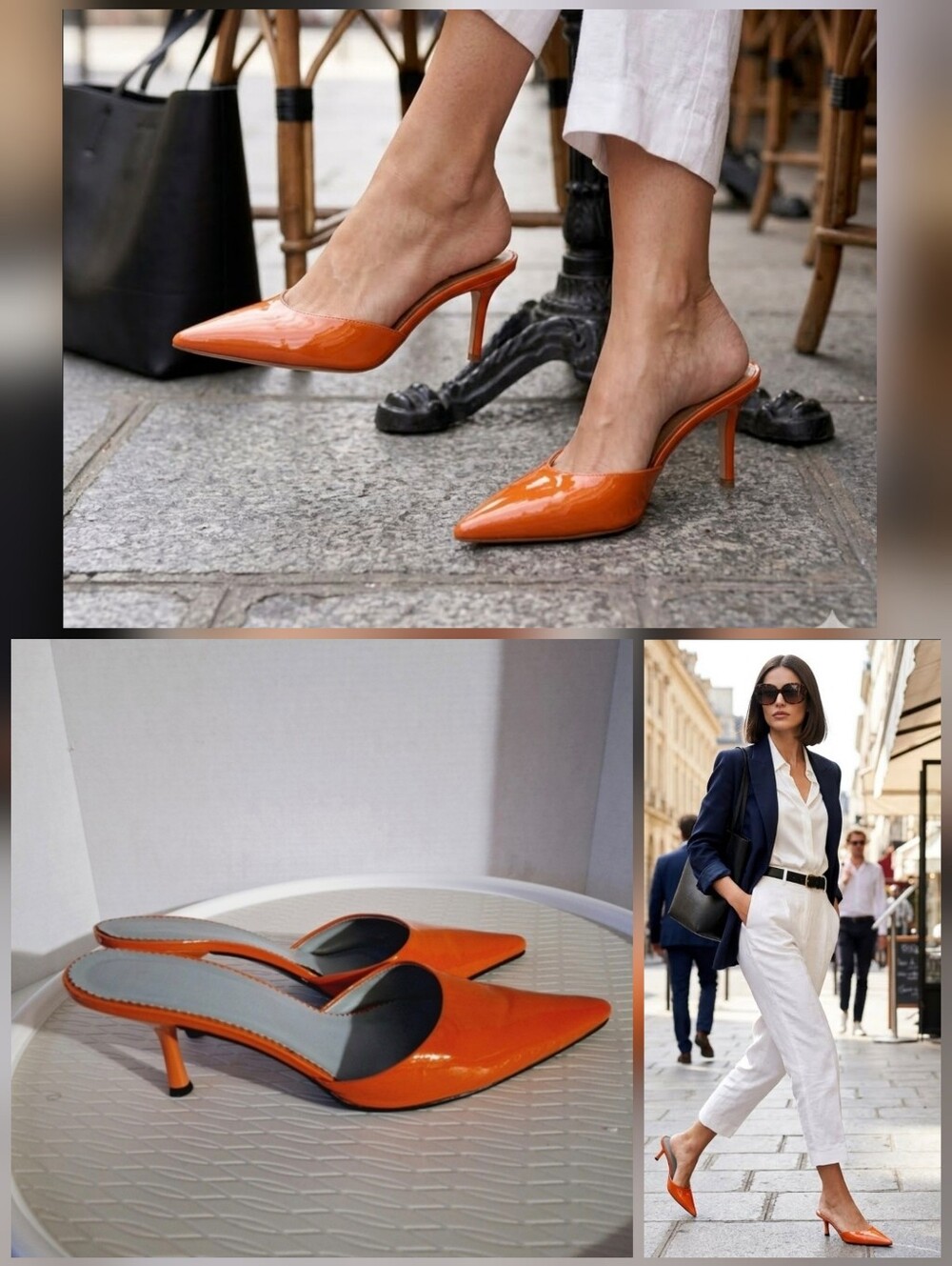 💚BCBGirls orange heels >>>Merry-N orange 3" heel pointed toes Y2K🤍Sz 9